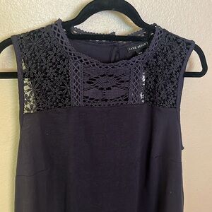 NWT Lane Bryant Black Lace Sleeveless Top 14/16
